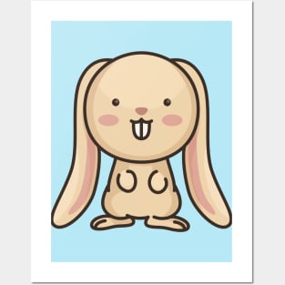 Cute Baby Rabbit Cartoon Posters and Art